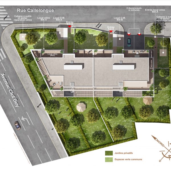 Plan masse commercial Clot Bey